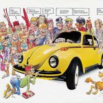1973 Volkswagen Sport Bug Ad, Mad Magazine, Jack Davis,