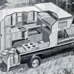 Slide-in camper, cutaway, Ford,