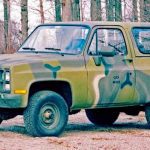 Chevrolet Blazer M1009, camouflage, stationary