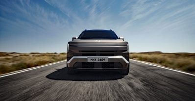 2027 Hyundai Tucson, front view, in motion