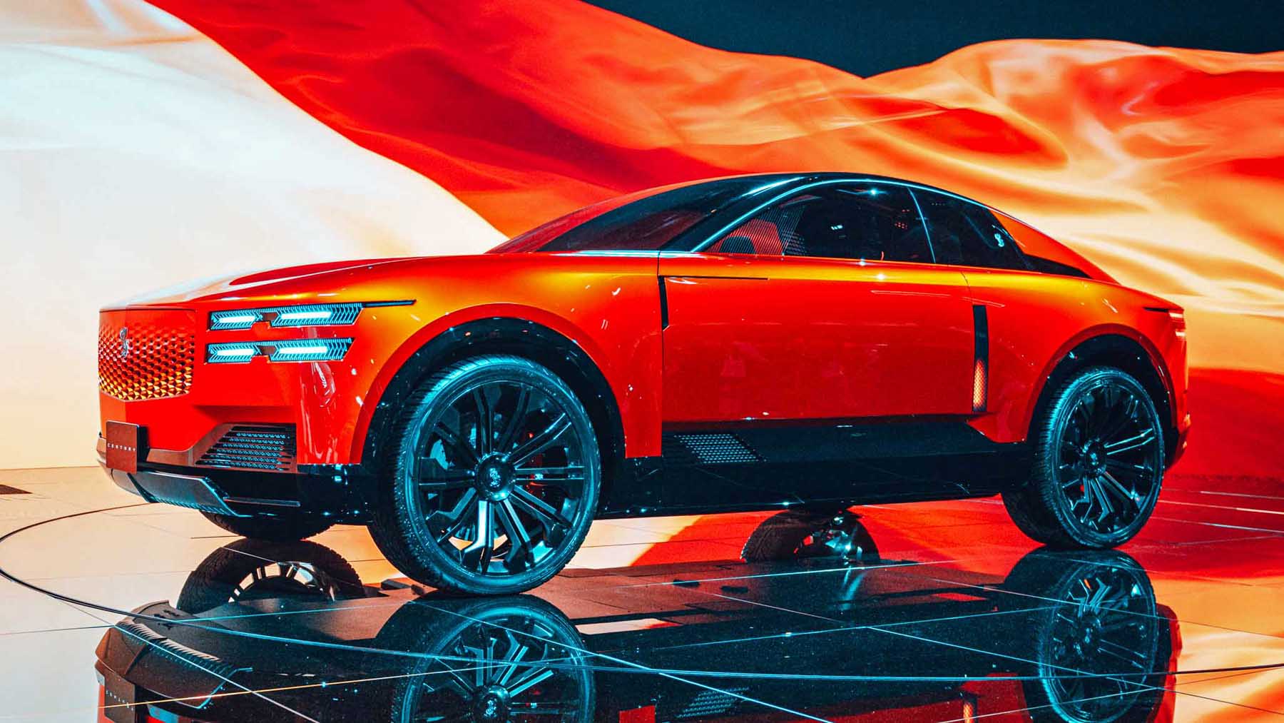 2026 Century Coupe Concept, orange red,