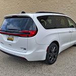 2027 Chrysler Pacifica Limited in Bright White with S Appearance Package, rear 3/4 view,