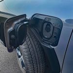 2026 Toyota RAV4 Woodland PHEV in Urban Rock, plug-in hybrid charge port,