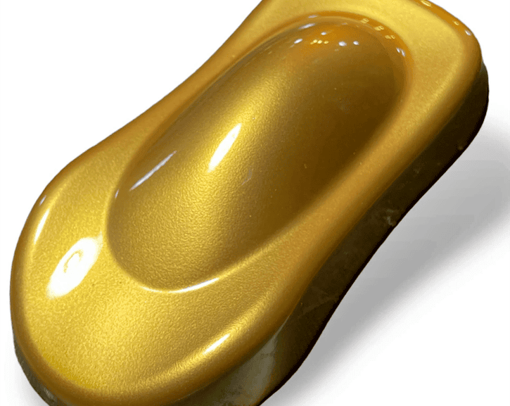 Metallic Paint Samples, paint buck, gold,