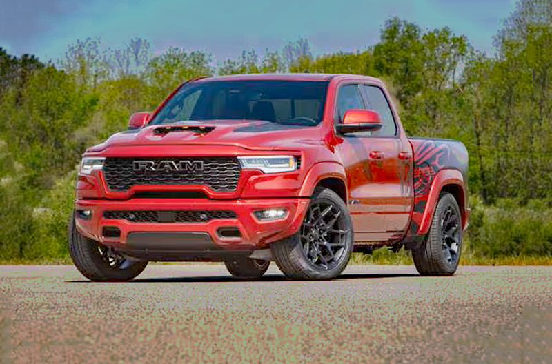 2027 Ram 1500 Rumble Bee 392, red