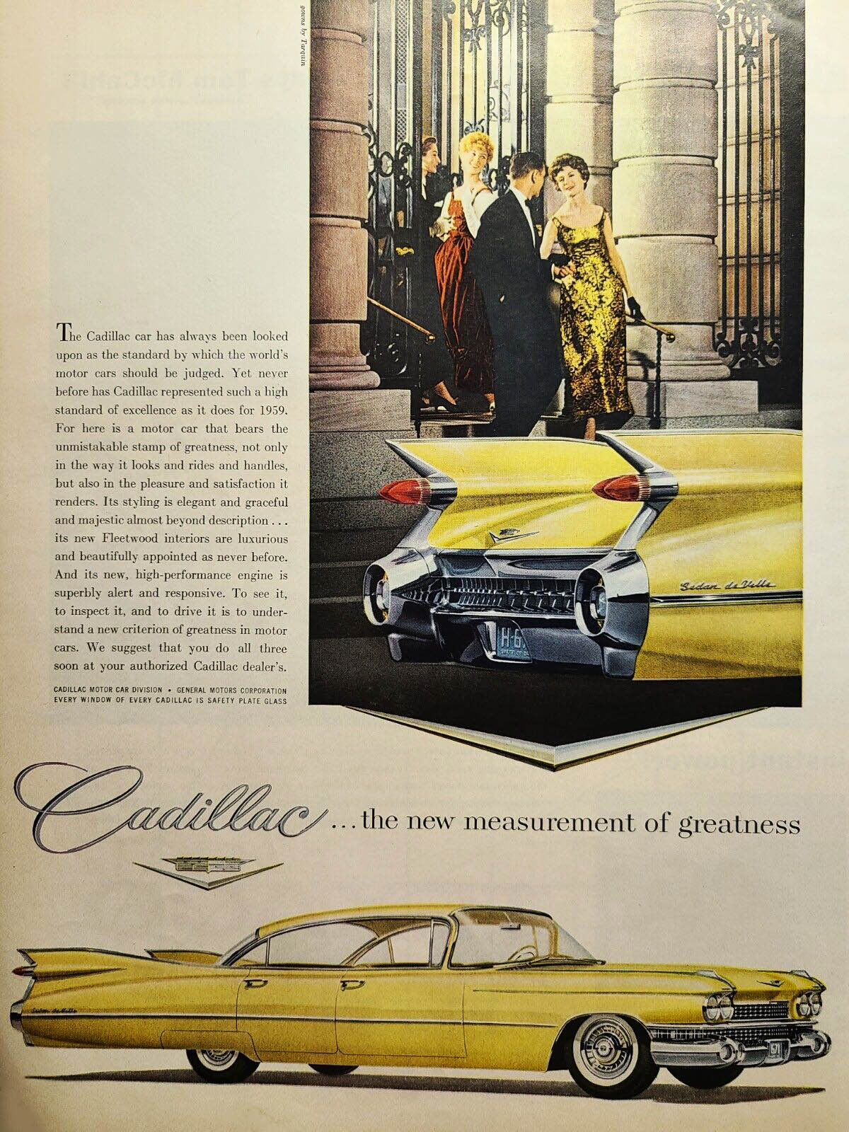 1959 Cadillac Ad, Tailfins