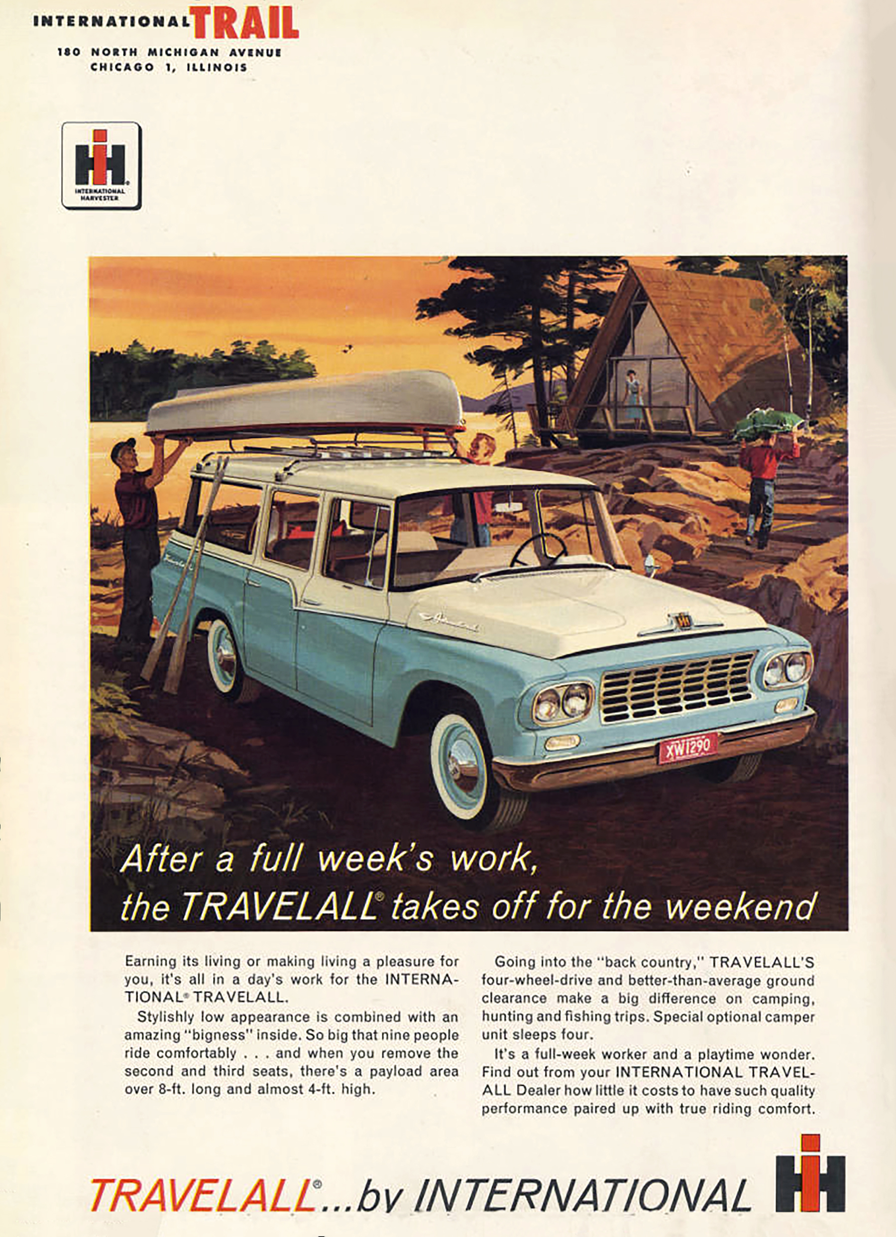 1961 International Travelall Ad 