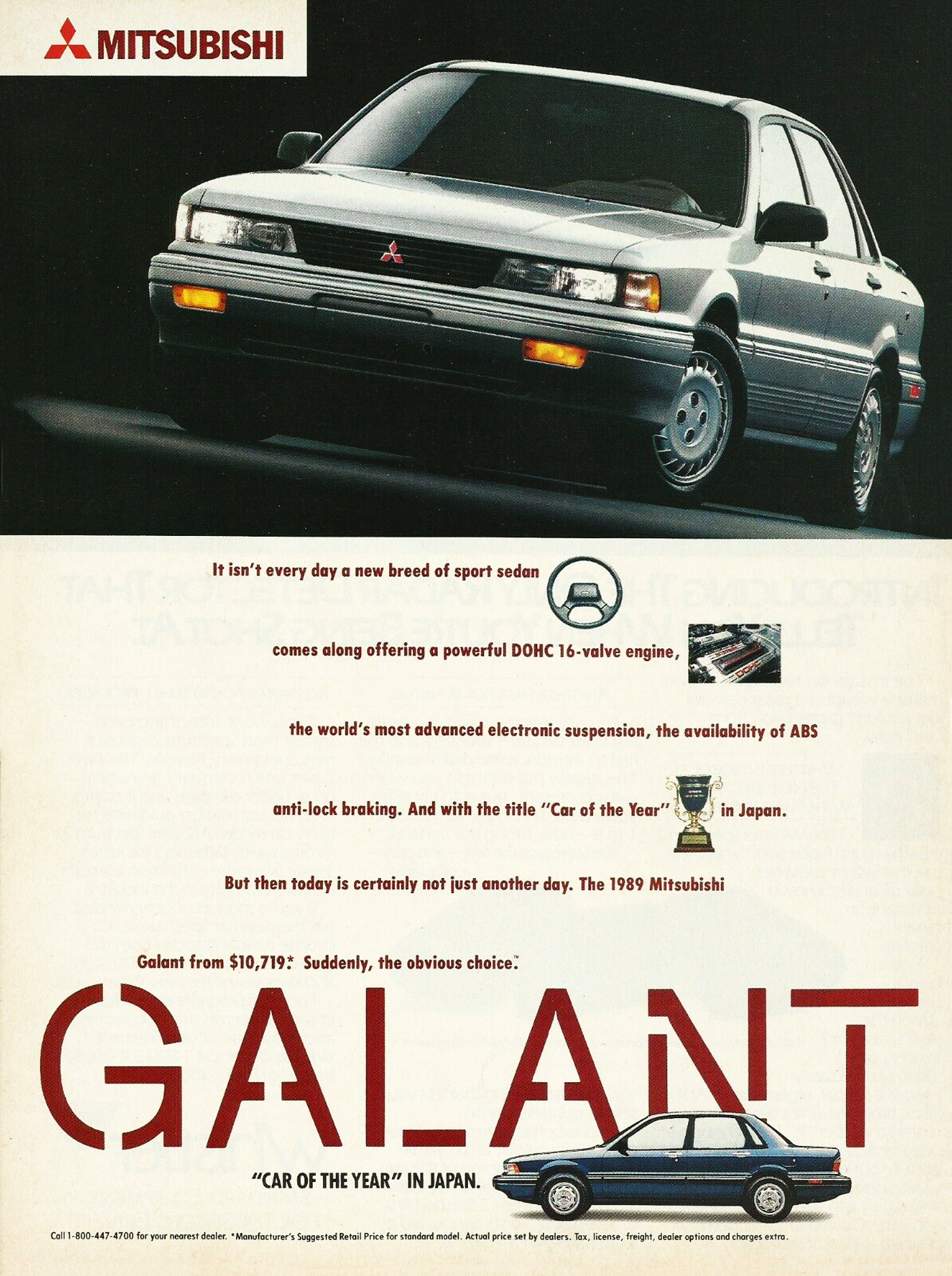 1989 Mitsubishi Galant Ad 