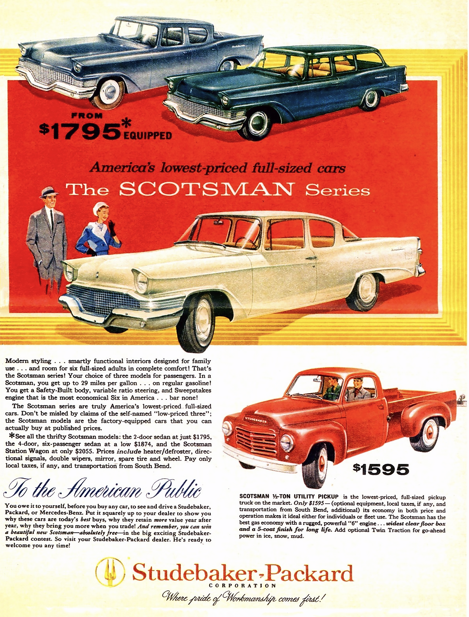 1958 Studebaker Scotsman Ad 